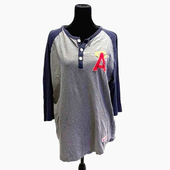 Mitchell & Ness Other - Mitchell & Ness Angels baseball henley shirt
